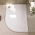 Delphi Aragon White Stone Resin Offset Quadrant Shower Tray | Thumbnail Image