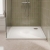 Delphi Aragon White Stone Resin Square Shower Tray | Thumbnail Image