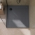 Delphi Aragon Slate Grey Effect Stone Resin Square Shower Tray | Thumbnail Image