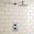 Delphi Atom Chrome Dual Concealed Shower Set with Fixed Head | Thumbnail Image