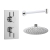 Delphi Atom Chrome Dual Concealed Shower Set with Fixed Head | Thumbnail Image