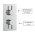 Delphi Atom Chrome Dual Concealed Shower Set with Slide Rail Kit | Thumbnail Image