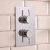 Delphi Atom Chrome Dual Concealed Shower Set with Slide Rail Kit | Thumbnail Image