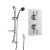 Delphi Atom Chrome Dual Concealed Shower Set with Slide Rail Kit | Thumbnail Image