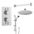 Delphi Atom Chrome Dual Concealed Shower Set with Fixed Head and Slide Rail Kit | Thumbnail Image