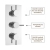 Delphi Atom Chrome Triple Concealed Shower Set with Fixed Head and Slide Rail Kit | Thumbnail Image