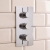 Delphi Atom Chrome Triple Concealed Shower Set with Fixed Head and Slide Rail Kit | Thumbnail Image