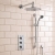 Delphi Atom Chrome Triple Concealed Shower Set with Fixed Head and Slide Rail Kit | Thumbnail Image