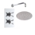 Delphi Axiom Crosshead Chrome Dual Concealed Shower Set with Large Drencher Head | Thumbnail Image