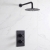 Delphi Axiom Crosshead Matt Black Dual Concealed Shower Set with Fixed Head | Thumbnail Image