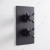 Delphi Axiom Crosshead Matt Black Dual Concealed Shower Set with Fixed Head | Thumbnail Image