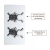 Delphi Axiom Crosshead Chrome Dual Concealed Shower Set with Handset and Bracket | Thumbnail Image