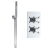 Delphi Axiom Crosshead Chrome Dual Concealed Shower Set with Handset and Bracket | Thumbnail Image