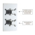 Delphi Axiom Crosshead Chrome Dual Concealed Shower Set with Large Drencher Head and Slide Rail Kit | Thumbnail Image