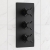 Delphi Axiom Crosshead Matt Black 2-Outlet Triple Concealed Shower Valve | Thumbnail Image