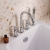 Delphi Axiom Crosshead Chrome Swivel Spout 4-Hole Bath Shower Mixer Tap (inc Kit) | Thumbnail Image
