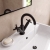 Delphi Axiom Crosshead Matt Black Swivel Spout Mono Basin Mixer Tap (inc Press Top Waste) | Thumbnail Image
