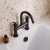 Delphi Axiom Crosshead Matt Black Swivel Spout Pillar Mounted Bath Filler Tap | Thumbnail Image