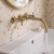 Delphi Axiom Crosshead Brushed Brass 3-Hole Wall Mounted Basin Mixer Tap | Thumbnail Image
