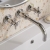 Delphi Axiom Crosshead Chrome 3-Hole Wall Mounted Basin Mixer Tap | Thumbnail Image