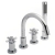 Delphi Axiom Crosshead Chrome Swivel Spout 4-Hole Bath Shower Mixer Tap (inc Kit) | Thumbnail Image