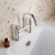 Delphi Axiom Crosshead Chrome Swivel Spout Pillar Mounted Bath Filler Tap | Thumbnail Image