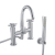 Delphi Axiom Crosshead Chrome Bath Shower Mixer Tap Deck Mounted | Thumbnail Image