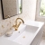 Delphi Axiom Crosshead Brushed Brass Swivel Spout Mono Basin Mixer Tap (inc Press Top Waste) | Thumbnail Image