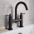 Delphi Axiom Dual Lever Matt Black Swivel Spout Pillar Mounted Bath Filler Tap | Thumbnail Image