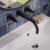 Delphi Axiom Dual Lever Matt Black 3-Hole Wall Mounted Basin Mixer Tap | Thumbnail Image