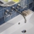 Delphi Axiom Dual Lever Chrome 3-Hole Wall Mounted Basin Mixer Tap | Thumbnail Image