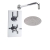 Delphi Axiom Lever Chrome Dual Concealed Shower Set with Large Drencher Head | Thumbnail Image