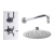 Delphi Axiom Lever Chrome Dual Concealed Shower Set with Fixed Head | Thumbnail Image