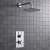 Delphi Axiom Lever Chrome Dual Concealed Shower Set with Fixed Head | Thumbnail Image