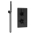 Delphi Axiom Lever Matt Black Dual Concealed Shower Set with Handset and Bracket | Thumbnail Image