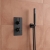 Delphi Axiom Lever Matt Black Dual Concealed Shower Set with Handset and Bracket | Thumbnail Image