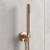 Delphi Axiom Lever Brushed Brass Dual Concealed Shower Set with Handset and Bracket | Thumbnail Image