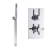 Delphi Axiom Lever Chrome Dual Concealed Shower Set with Handset and Bracket | Thumbnail Image