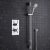 Delphi Axiom Lever Chrome Dual Concealed Shower Set with Slide Rail Kit | Thumbnail Image