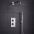Delphi Axiom Lever Chrome Dual Concealed Shower Set with Large Drencher Head and Handset | Thumbnail Image