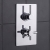 Delphi Axiom Lever Chrome Dual Concealed Shower Set with Large Drencher Head and Handset | Thumbnail Image