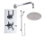 Delphi Axiom Lever Chrome Dual Concealed Shower Set with Large Drencher Head and Slide Rail Kit | Thumbnail Image