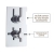Delphi Axiom Lever Chrome Dual Concealed Shower Set with Large Drencher Head and Slide Rail Kit | Thumbnail Image