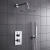 Delphi Axiom Lever Chrome Dual Concealed Shower Set with Fixed Head and Handset | Thumbnail Image