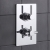 Delphi Axiom Lever Chrome Dual Concealed Shower Set with Fixed Head and Handset | Thumbnail Image