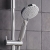 Delphi Axiom Lever Chrome Triple Concealed Shower Set with Large Drencher Head and Slide Rail Kit | Thumbnail Image