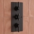 Delphi Axiom Lever Matt Black 2-Outlet Triple Concealed Shower Valve | Thumbnail Image