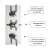 Delphi Axiom Lever Chrome Triple Concealed Shower Set with Large Drencher Head and Handset | Thumbnail Image
