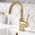 Delphi Axiom Lever Brushed Brass Side Lever Mono Basin Mixer Tap (inc Press Top Waste) | Thumbnail Image
