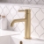 Delphi Axiom Lever Brushed Brass Single Lever Mono Basin Mixer Tap (inc Press Top Waste) | Thumbnail Image